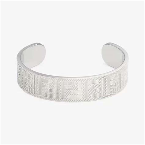 Fendi Shadow Bracelet Silver finish Silver 